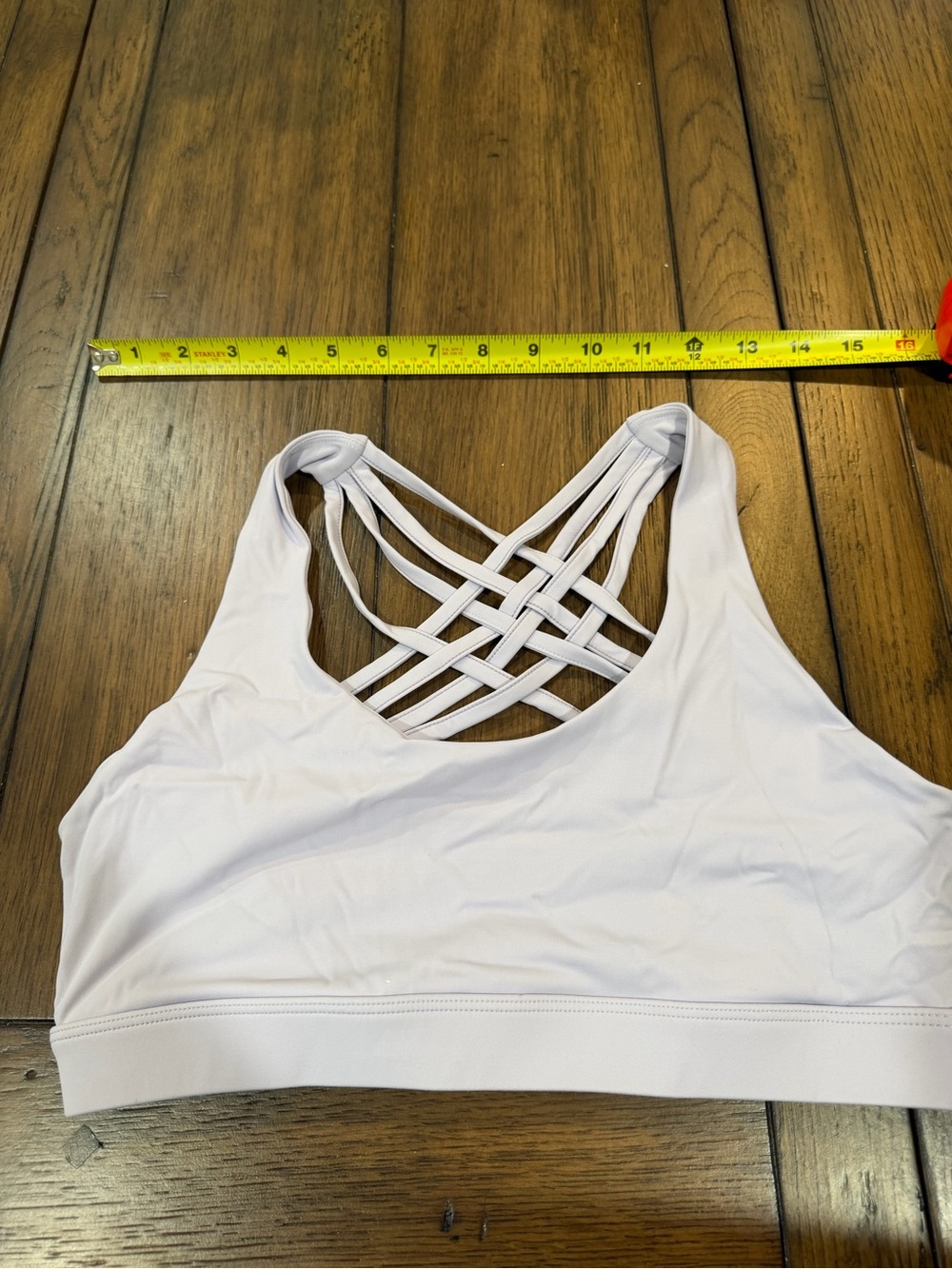 Gianni Bini Soft white Cross-Strap Sports Bra - Picture 1 of 4